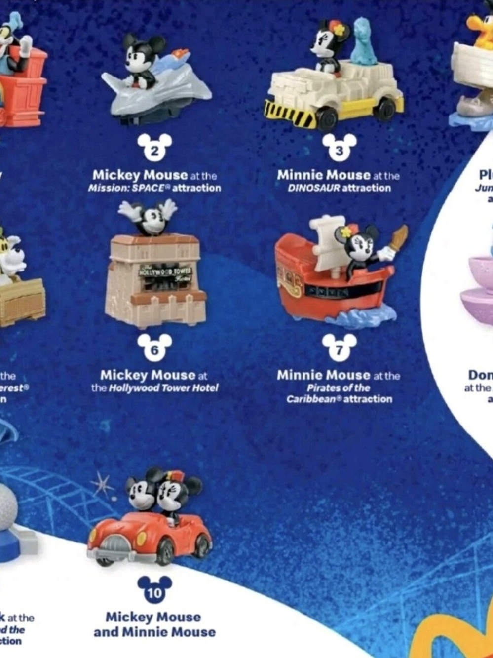 Disney Mickey & Minnie Mouse Collectible Ride-On Toy Figures - Red & Black